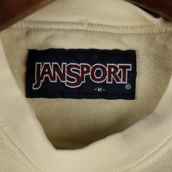 Jansport Sweatshirt Womens Medium Beige White University of New Mexico Retro - Picture 7 of 11
